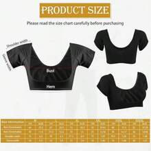 1pc Breathable Underarm Sweat-Absorbing Vest, Washable Anti-Sweat Pad For Women And Girls - Color - View 4