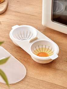 Unctional Egg Cooker For Home Use, Including Poaching Molds, Kitchen Microwave Steamer Bowls, And Heat-Resistant Utensils - Multicolor - View 3