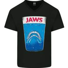 Throat Parody Dentures Skull Teeth Mens V Neck Cotton Maglietta- - 款式 - 查看 1