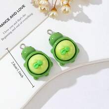 10pcs Mixed Color 3D Cartoon Fruit Turtle Resin Charms, Suitable For DIY Jewelry Making, Bracelets, Necklaces, Earrings - Perfect Handmade Gift For Beginners And Experts - Jewelry Accessories - Multicolor - View 4