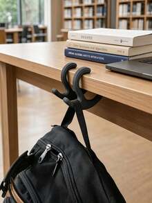 C-Shaped Desk Hook, No Installation Required, Non-Slip Storage Rack, Suitable For Backpacks, Handbags, Headphones And Kitchen Utensils, Fits 15–35mm Thick Desktops - Multicolor - View 5