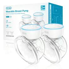 Portable Multi-Functional Manual Breast Pumps (2-Pack), Specially Designed For Breastfeeding Mothers, Hand Washable, Suitable For Sensitive Skin. - Baby Blue - View 1