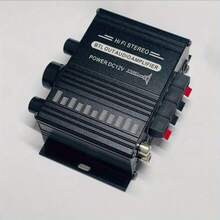 Amplifier Daya Mini Dua Saluran 12V untuk RV, Amplifier Audio Kompak, Cocok untuk RV, Mobil, Sistem Audio Rumah, Amplifier HiFi Portabel, Peningkat Audio Mobil untuk Speaker RV, Ukuran Kecil dengan Casing Aluminium Tahan Lama, Pemasangan Mudah - AK170 - View 9