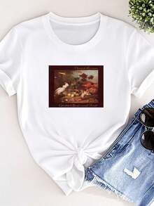 Women T-Shirts - 白色 - 查看 1