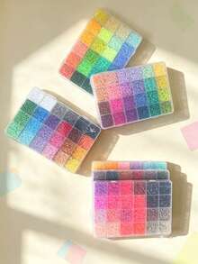 2.6mm Fuse Bead Creative Handmade Craft Kit Box, Perler Bead Puzzle Keychain DIY Pendant Making Materials, Suitable For Hobbyists, Can Create Various Patterns, Applicable For Birthday, Graduation, Valentine's Day, Party Gifts And Handmade Gifts For Family, Friends, Classmates - Multicolor - View 5