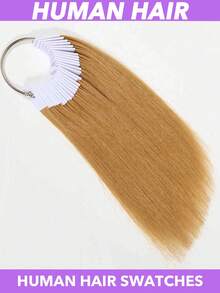 30pcs Human Hair Swatches Straight Hair Pieces For Testing Color For Dyeing Test Perfect For Professional Use 7 Inch 30pcs/Pack Hair Accessories Natural Black #4 Brown #30 #27 Light Brown #613 Blonde White Dark Grey Multicolor - Multicolor - View 18
