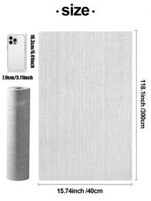 1卷3D仿石纹理自粘墙板 - 15.7英寸 x 110英寸厚PVC泡沫材质，DIY自粘可移除防水隔音水泥纹理装饰墙纸，适用于客厅、卧室、餐厅 - 多色 - 查看 6