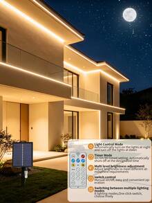 5m/10m/15m Outdoor Solar LED Light Strip, 8 Modes Button Control, Solar Powered With Infrared Sensor, Detachable Plastic Light Cover, Built-In Light Source, IP65 Waterproof Solar Garden Light, Suitable For Garden, Lawn, Tree, Villa, Wall, Street Decoration - Solar Light Strip - View 5