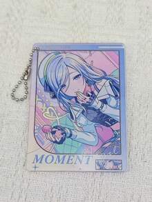 PJSK Anime Academy Photocard Holder Keychain, Cute Anime Girl Transparent Card Cover With Bead Chain, Bag Pendant Photo Protector Collectible Fan Gift - Multicolor - View 9