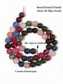 1Strand 6/8/10mm High Quality Natural Alxa Chalcedony Stone Beaded Strand For Jewelry Making DIY Bracelet Necklace - Color - View 16