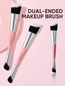 brocha de maquillaje de doble punta