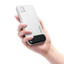 10000mAh Portable Power Bank With LED Digital Display, Slim USB-C Input & Output External Battery Charger, Lightweight Backup Battery Pack For Daily Travel And Multiple Devices - White - View 6