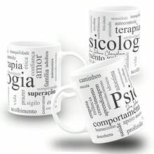 Caneca - Psicologia Dizeres - Colorida - Branco - Visão 1