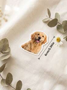 9/18/36pcs Customized Pet Photo Stickers, Personalized Dog Stickers, Customized Cat Stickers, Pet Portrait Decals, Dog Owner Gifts, Pet Lover Gift Stickers, Suitable For Gift Boxes, Bags, Wallets - Multicolor - View 3