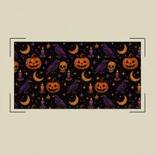 1 Halloween Themed Table Skirt Print Made Of Polyester Fabric, Perfect For Decorating, Family Dining, Kitchen Events, And Seasonal Celebrations - Multicolor - View 8
