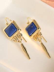 Gmzalx Artistic Vintage Earrings, Women's Dating Style Matching Pair, Gentle Atmosphere, Daily Accessory, Versatile Fashion Accessory - Gold - View 5