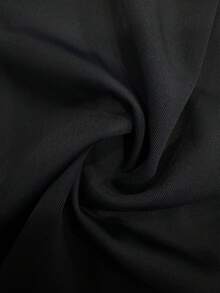 1pc French Romantic Style Front Closure Bra, Elegant And Charming, Wireless Knit Fabric, Built-In Padding, Comfortable Home Leisure Wear - Black - View 6