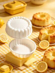 Extra Large Single 100-Fold Round Silicone Cake Mold, Creative 3D French Lace Mousse Cake Pudding Jelly Home DIY Baking Mold, Heat Resistant Easy To Clean Home Cake Making, Party Birthday Cake, Dessert DIY, Mousse Pudding Making Suitable For Mousse Cake French Dessert Mold, Baking Silicone Mold, Cake Baking Pan - Multicolor - View 4