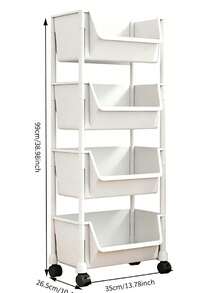 Multi‑Layer Wheeled Storage Rack, Large‑Opening Storage Boxes, Multiple Specifications Available, Smooth Movement, Easy Assembly, Saves Home Space, Stores Sundries And Toys - Multiple Specifications - View 13