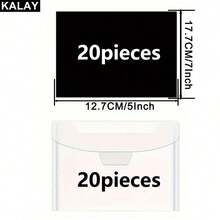 KALAY Juego de 40 piezas de bolsa de almacenamiento de troquel y hoja magnética, negro, duradero, caja de almacenamiento sellada de molde de troquel para scrapbooking DIY - 1 juego - Ver 5