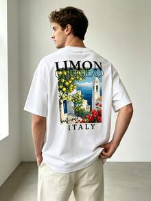 Camiseta de manga corta casual para hombre de verano |   Una camiseta de manga corta minimalista y versátil para el ocio. - Blanco - Ver 4