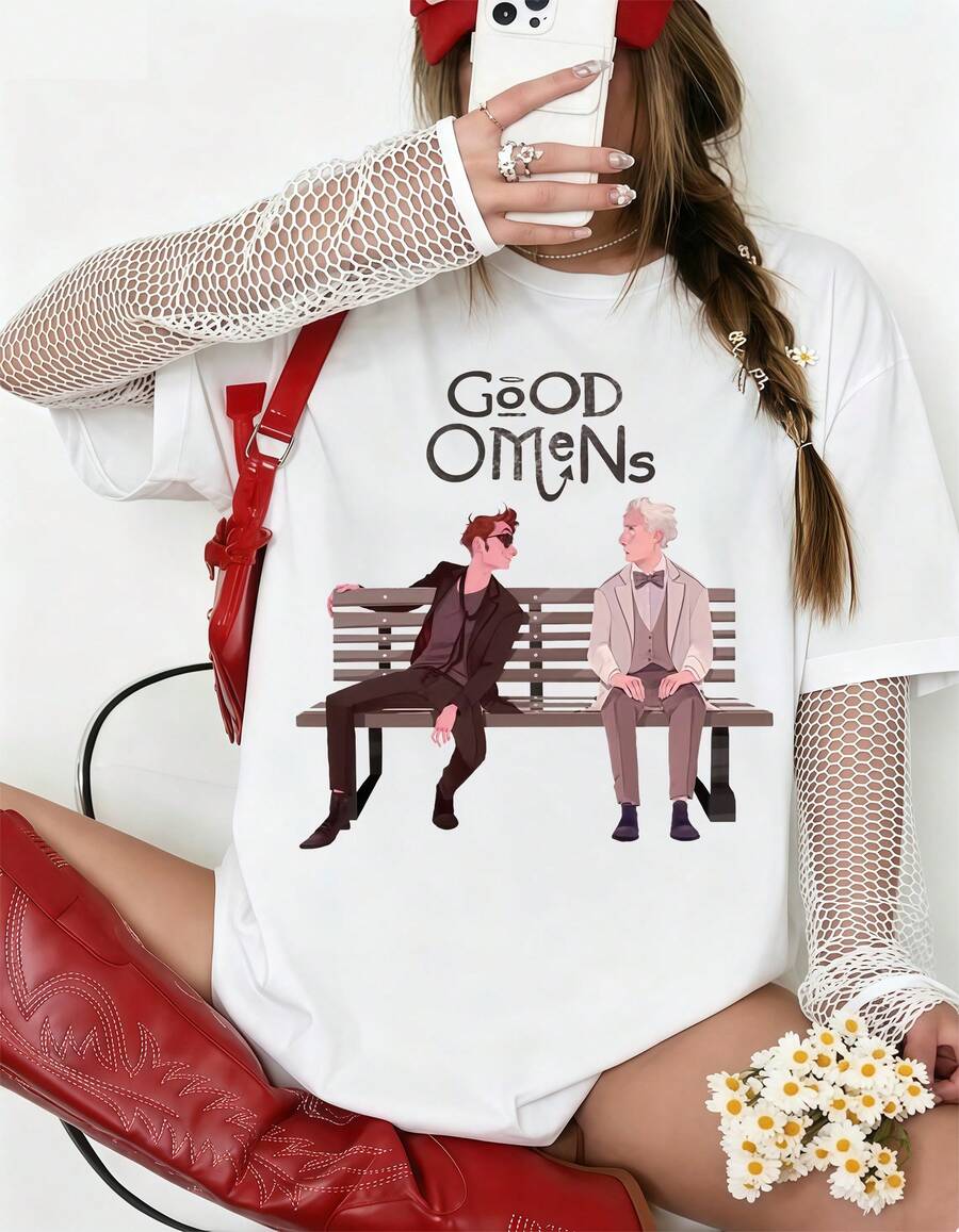 Good Omens Aziraphale & Crowley Parkbank Oversize - 黑色 - 查看 1