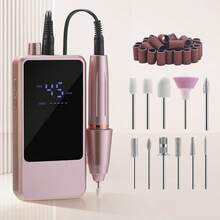 ICEWLESS Professional Electric Nail Drill Set, Portable Rechargeable Nail File, Multi-Function Grinding Head Set, Home Salon-Grade Nail Care, 1800mAh - Multicolor - View 12