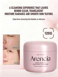 ArenciaFresh 玫瑰米麻糬洗面乳 120g/4.23 Oz | 保濕深層清潔 | 溫和去角質全效合一 | 深層清潔、保濕、收斂毛孔 - 皇家玫瑰果 - 120g - 查看 6