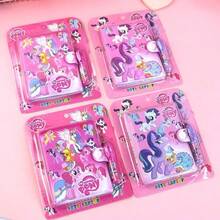 asmodee My Little Pony Notebook, Portable Pocket Notebook For Registration And Homework, Prize Gift With Pen, Suitable For Back To School, Halloween, Christmas, Gift For Friends - Square - View 2