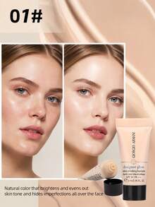 Giorgio Armani Sampel Mini Blue Label Liquid Foundation 5ml, Shade 1 Ivory, Alas Bedak Tahan Lama, Melembapkan, dan Sempurna, Cocok untuk Kulit Kering - Biru - 5ml - View 6