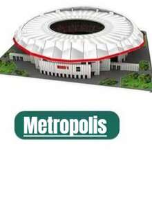 3D Paper Sports Stadium Puzzle Model, Specially Designed For Football Enthusiasts, Allowing You To Cheer For Your Home Team - Multicolor - View 9
