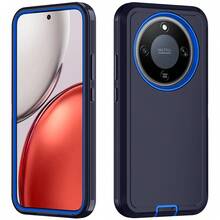 军用级防震坚固耐用基础款防震防刮全包保护手机壳，耐用三合一保护套，兼容、Galaxy、荣耀等智能手机，礼品 - 深藍 - 查看 125