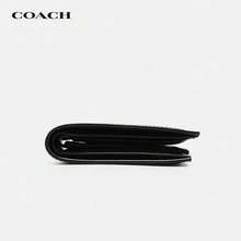 Wallet 3008 Coach Outlet Men's Business Casual Stripe Short Bi-Fold Men's Wallet - Blue and White - View 4