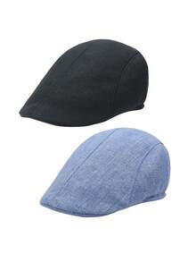 1/2pcs Men's Ivy Newsboy Cap Flat Cap Vintage Gentleman Style Breathable Lightweight Spring Autumn Daily Commute Travel Street Casual Hat - Multicolor - View 17