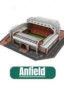 3D Paper Sports Stadium Puzzle Model, Specially Designed For Football Enthusiasts, Allowing You To Cheer For Your Home Team - Multicolor - View 21