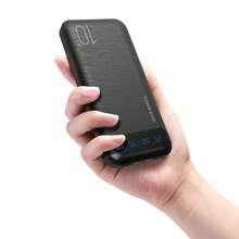 10000mAh Portable Power Bank With LED Digital Display, Slim USB-C Input & Output External Battery Charger, Lightweight Backup Battery Pack For Daily Travel And Multiple Devices - Black - View 7