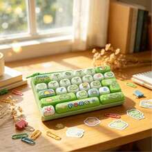 1 buah Mainan Pereda Stres Tutup Tombol Keyboard Mekanik, Gantungan Kunci Gelisah Ujung Jari 26 Tombol untuk Tas, Warna Acak - MultiWarna - View 7