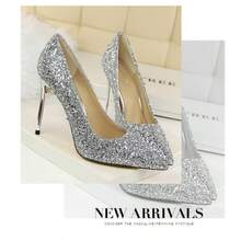 Women Pumps - 銀色 - 查看 5