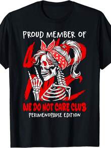 Member Of We Do Not Care Club Perimenopause WDNC T-Shirt, Unisex Tee - 款式 - 查看 1