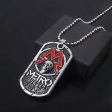 Game Metro Exodus 2033 Dog Tag Keychain Spartan Rangers Logo Pendant Key Chain Vintage Keyring For Fans Jewelry Bag Ornament - Multicolor - View 9
