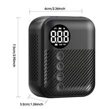 Carsun Mini Portable Electric Bike Air Pump, Wireless Tire Inflator, 150PSI Wireless Digital Display Version - 150g, Palm-Sized, Accurate Display - Automatic Shut-Off When Inflation Is Complete, Bike Accessory - Wireless - View 12