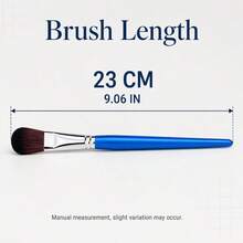 Dom Delfim Flat Head Artist Brush Set, Includes 6 Brown Round Head Brushes - 6-piece Brown Round Tip Set - View 2