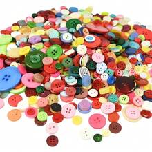 Mixed Color Handmade DIY Art Sewing Buttons, Creative Colorful Resin Sewing Accessories Buttons - Button - View 3