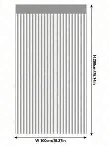 1pc Spiral Twisted Pattern Door Curtain Decorative Room Divider Curtain For Living Room, Bedroom, Kitchen - 1PC - View 2