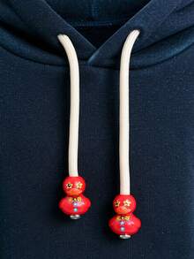 Sweatshirt Pendant Accessory, Suitable For Sweatshirt, Sweatpants And Dress Rope Head Pendant, Cartoon DIY Cute Duck Design Sweatshirt Decoration, Shoelace Charm, Hoodie Drawstring Pendant Rope Head Buckle, Sports Shirt Drawstring Charm, Special Holiday Gift - A - View 10