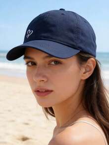 1pc Summer & Autumn Baseball Cap, Baseball Cap, New Casual Versatile Sun Hat For Men & Women - Heart Baseball Cap - View 2