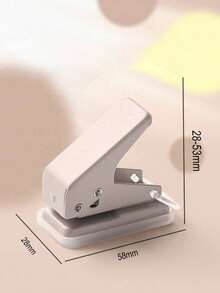 1pc Mini Manual Single Hole Round Hole Punch With Multiple Color Options, Suitable For Punching Holes In Loose-Leaf Paper, Archival Materials, DIY Cardboard, Notebooks And Journals, Ideal For Students And Office Workers - A - View 5