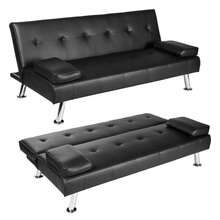 Three-Seater Sofa Bed-A Multifunctional Sofa With Adjustable Angles - Black - View 2