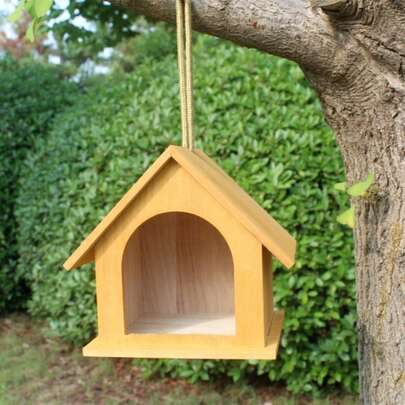 1pc Hanging Arch Bird House Feeder, DIY Graffiti