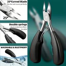 11pcs Stainless Steel Ingrown Toenail & Cuticle Removal Kit,Nail Clippers,Ideal For Men & Women's Manicure And Pedicure Set - Multicolor - View 5